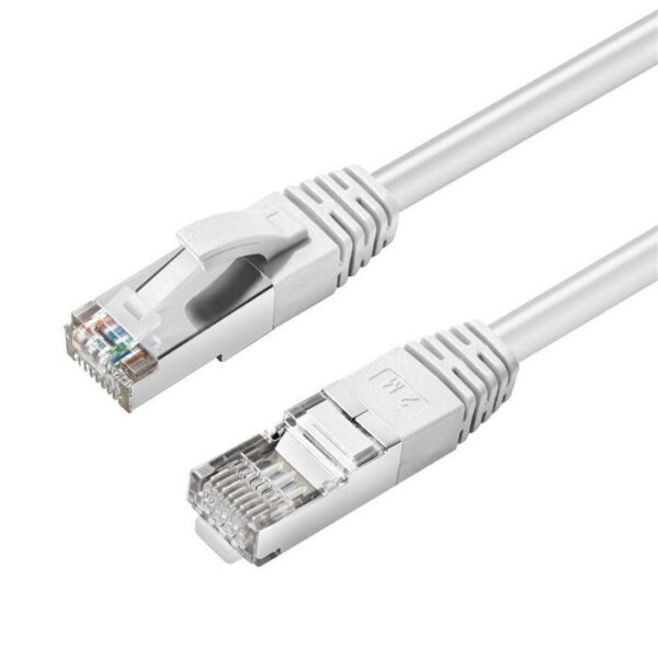 MicroConnect Cat 6a S/FTP  0.25m,  weiss